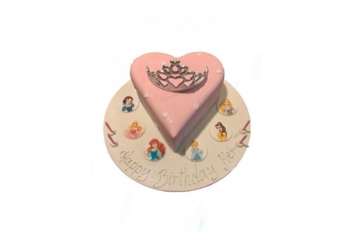 Disney Princess Heart Cake